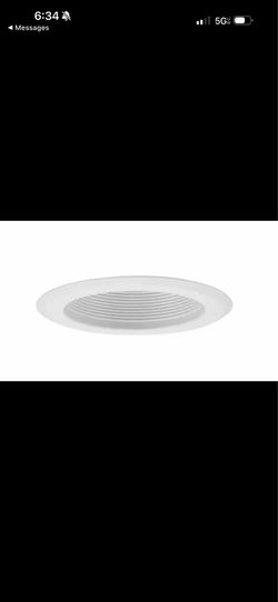 LOT OF 7 Progress Lighting 5 in. PAR30 White Step Baffle Recessed Trim P868-28