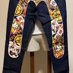 Evisu Heritage Denim Jean Pants Size 31/34