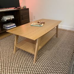 MCM Wood Coffee Table 