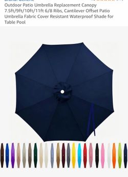 Outdoor  patio umbrella replacement
