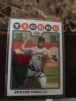 Justin Verlander 2008 Topps Chrome
