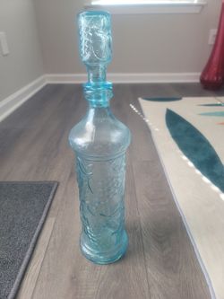 Empoli Glass Decanter with Stopper 20 inches