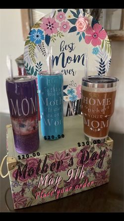 Mother’s Day Tumblers And Succulents