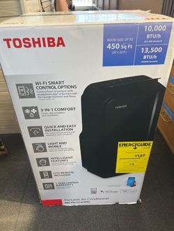 Toshiba 13,500 BTU WiFi Portable Air Conditioner (A1G009757)
