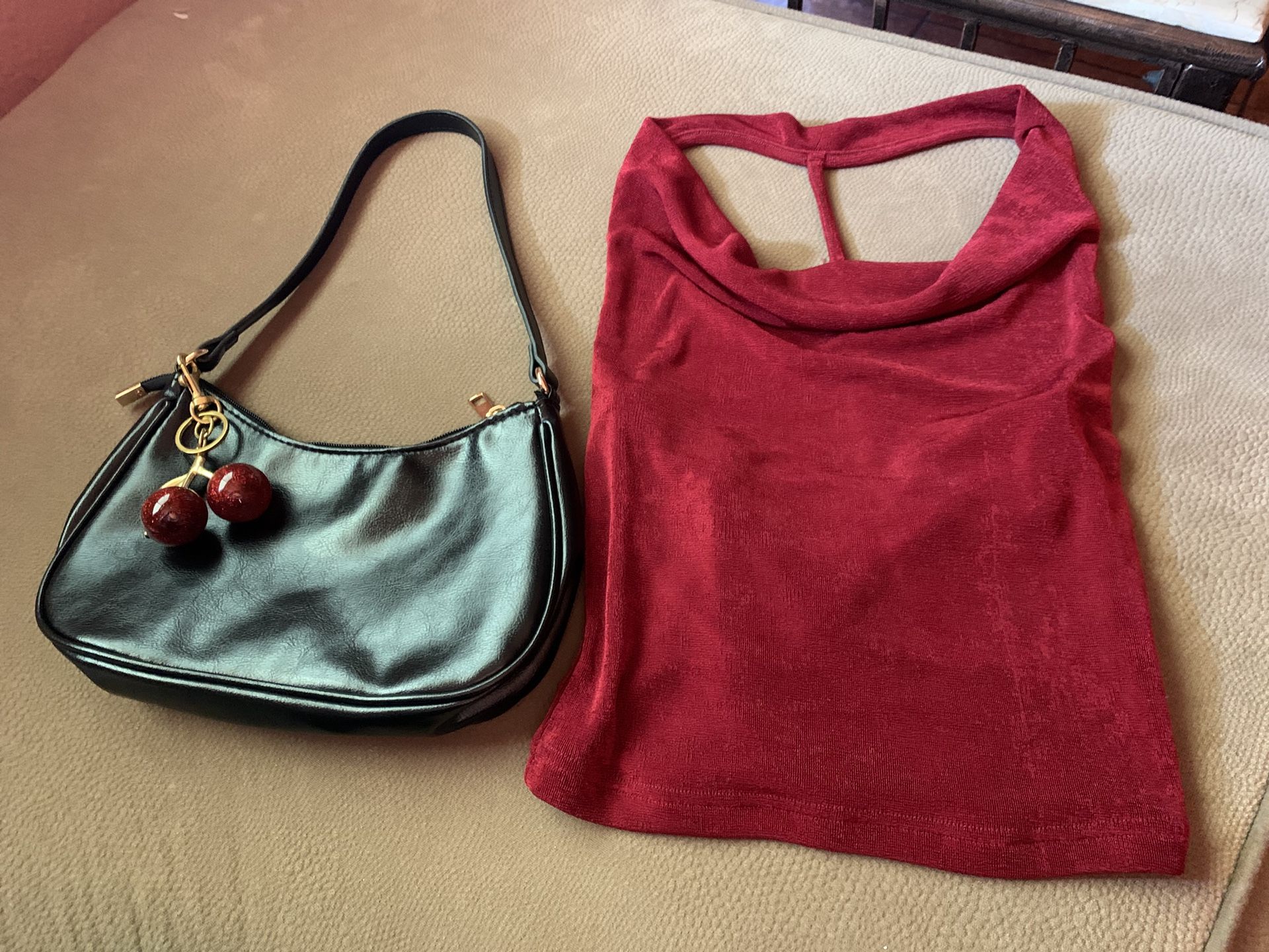 Blusa Size XS Y Bolsa Nueva De 🍒 
