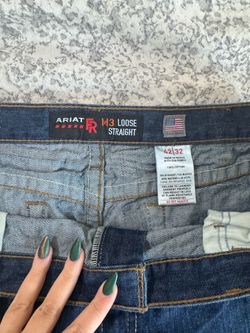 Ariat FR M3 Loose Straight Jeans 42x32 Flame Resistant Workwear NWOT