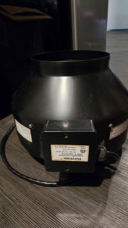 Hurricane 8” Inline Duct Fan 745 CFM + Clamp Ring