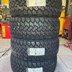 (4) - LT275/55/20 General Grabber AT/X Tires