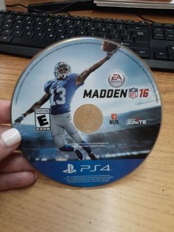 EA Sports Madden NFL 16 Football Sony PlayStation 4 PS4 Video Game