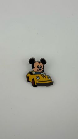 Disney Mickey Mouse Yellow Car Enamel Pin
