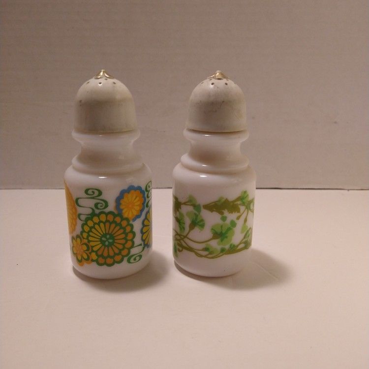 Vintage 1970s Avon Milk Glass  Lotion  Bottles
