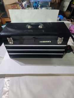Husky Tool Box With Some Tools