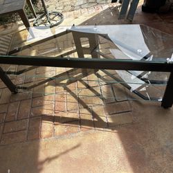 Modern Glass Console Table (Pickup Only)