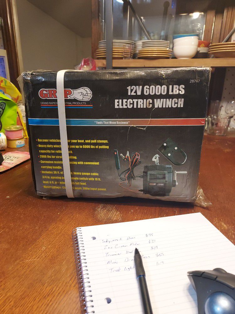 12V 6000lbs Electric Winch 