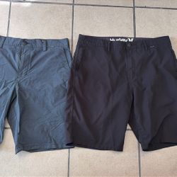 Men Clothes Size 33 / 34 Hurley Short Bundle (2pcs)