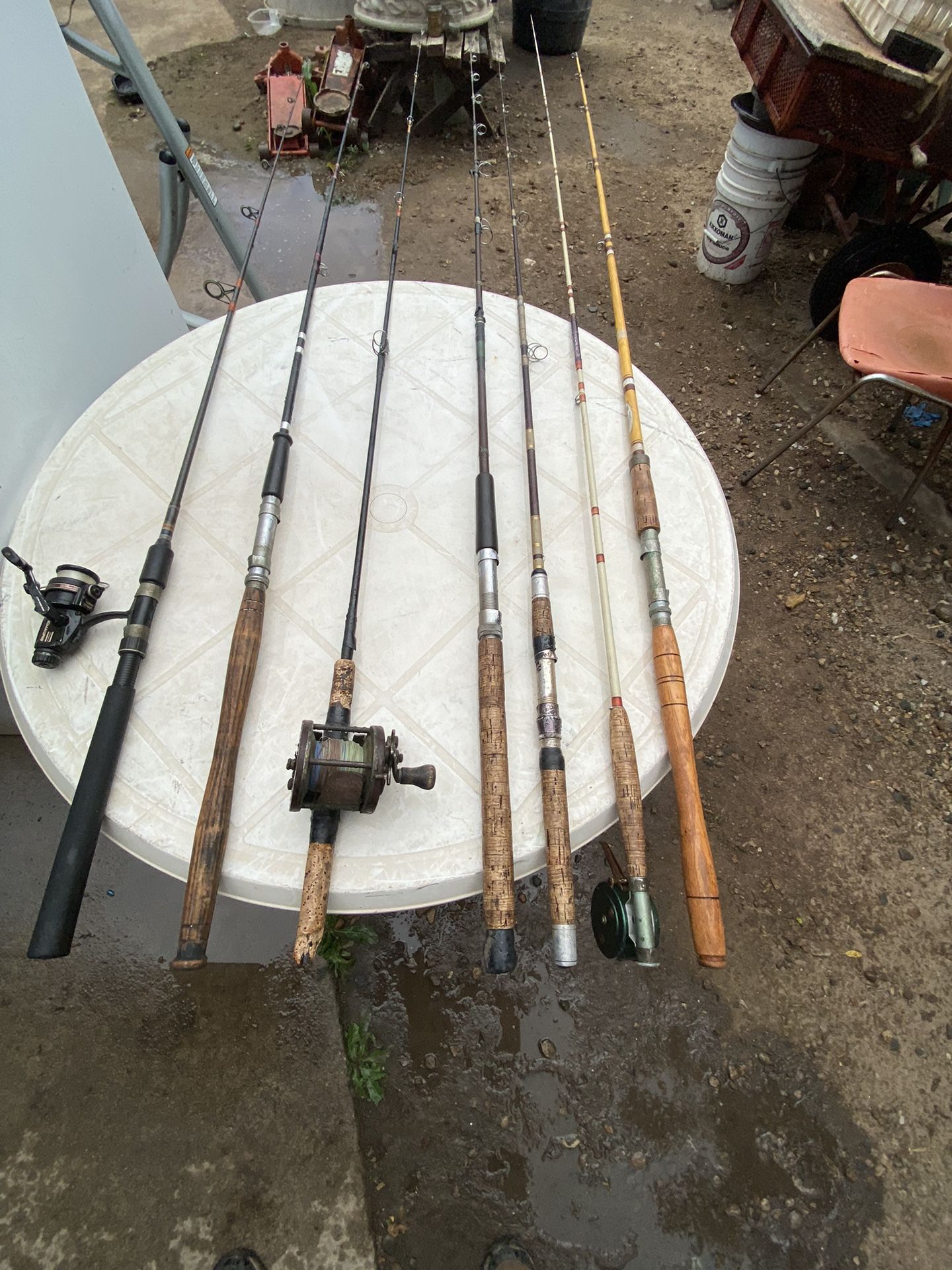 Fishing Poles & Reels $5-10 Each 