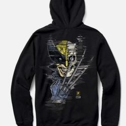 Primitive WOLVERINE Black Graphic Print Marvel Collection Pullover Men's Hoodie - Size 2XL