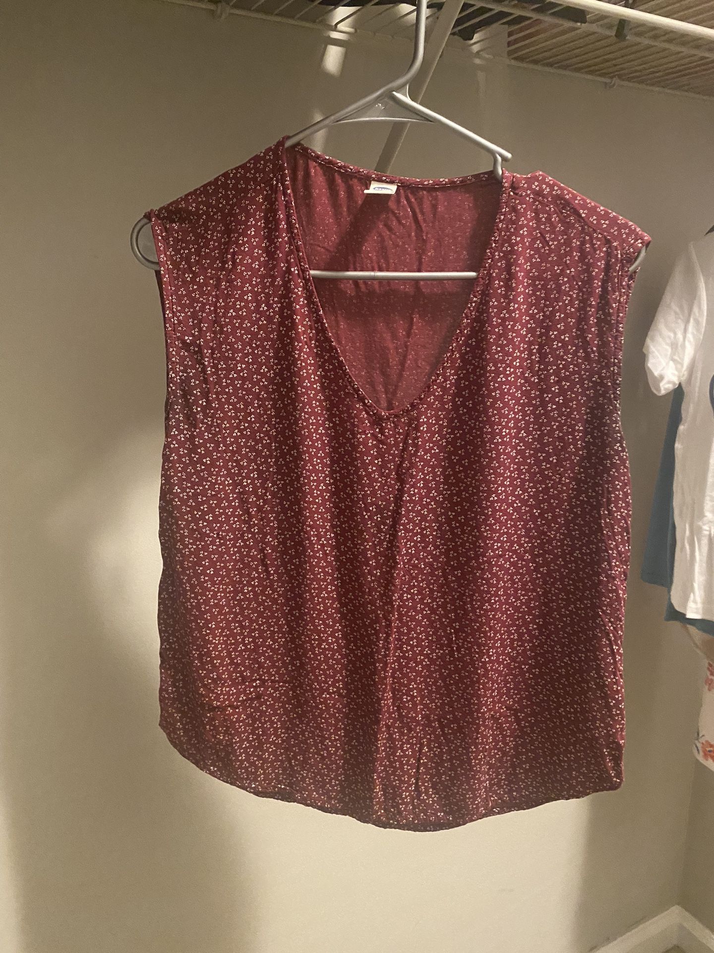 Burgundy blouse