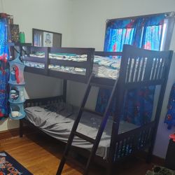 Bunk Bed With Latter And Table 