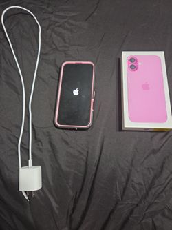 Pink unlocked iphone 16 plus