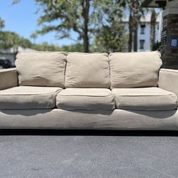 Sofa Pull out bed beige / good condition / delivery negotiable 
