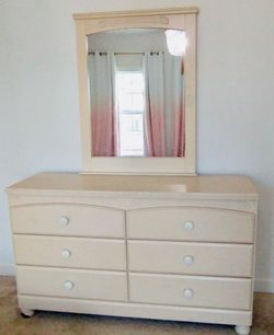 Ashley dresser table with mirror