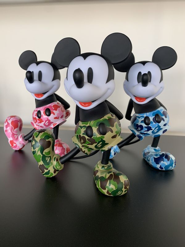 Medicom VCD Bape x Mickey Mouse (set of 3) for Sale in Los Angeles, CA