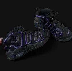 Black and Purple Nike Air More Uptempo