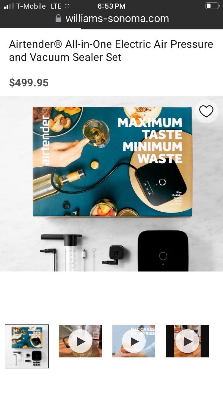 WILLIAMS SONOMA ELECTRIC AIRTENDER