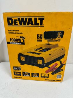 DEWALT 3-Way 1000-Watt Power Inverter Compatible with 20-Volt XR 5 AH Lithium-Ion Battery (Not Included)