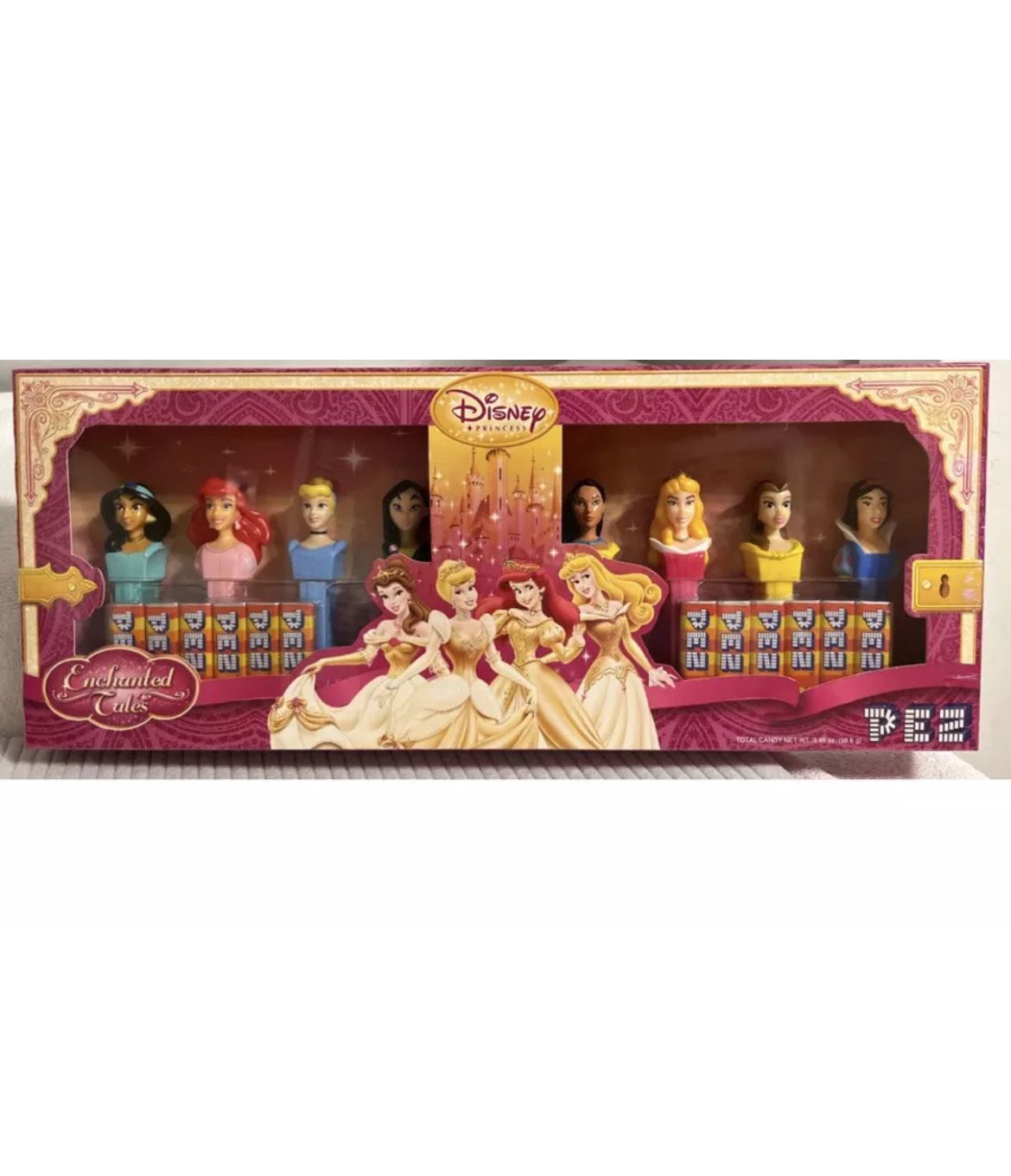 PEZ Disney Princess Collectors Set 8 Dispensers NIB (Enchanted Tales) New in Box