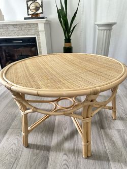 Rattan coffee table