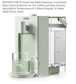 BUYDEEM S9013 Instant Hot Water Dispenser, Countertop Water Boiler & Warmer for Tea, Coffee and Baby Formula, Adjustable 8 Temperatures & 5 Water Outp