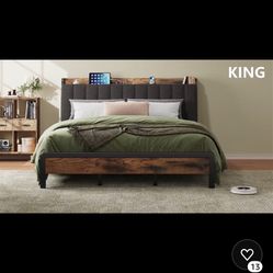 Brand New In Box King Bed frame 