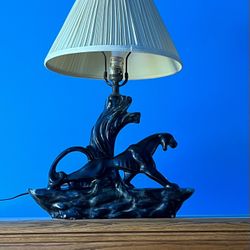 Vintage 1950’ s Panther Lamp