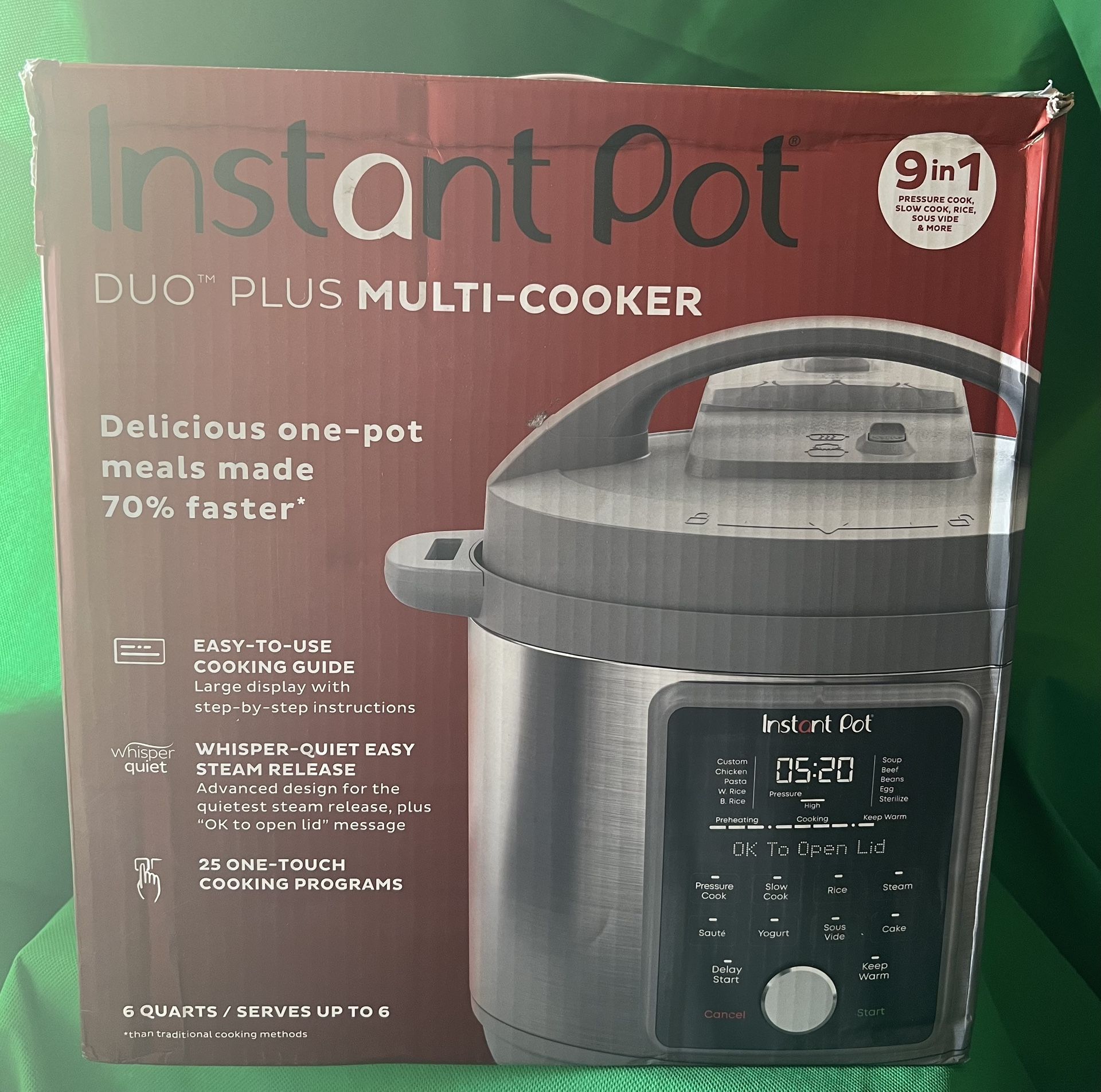 Instant Pot Pressure Cooker 6qt