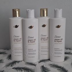 Dove 🕊 Shampoo & Conditioner 12oz ( Argan Oil & Repair )