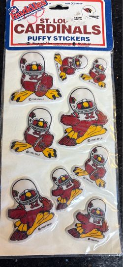 Vintage St. Louis Cardinals Puffy Stickers