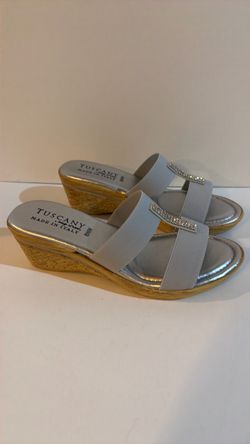 Tuscany Easy Street Made in Italy Slide Sandals Size 8 WW