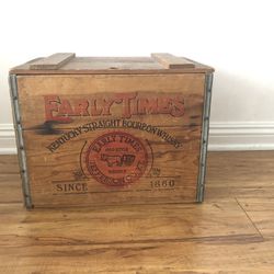 Vintage Early Times bourbon box