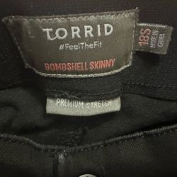 Torrid Bombshell Skinny Stretch 18 S Used but, still look new