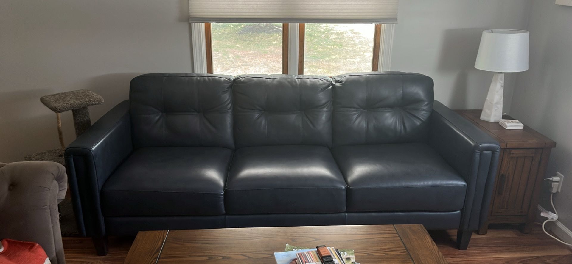 Raymour & Flanigan Salerno Leather Sofa