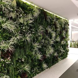 Artificial ivy green grass greenery wall 