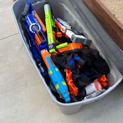 Nerf Guns. 