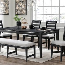 Black Dining Table Set