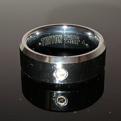 TRITON Tungsten Carbide Diamond Ring
