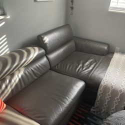 Real Leather Couch 
