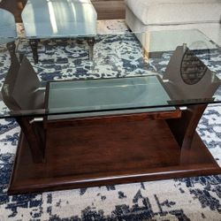 Coffee Table - Wooden/Glass