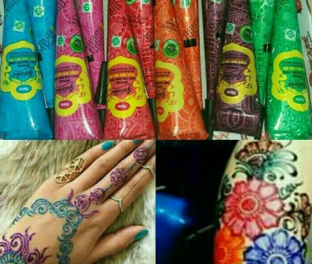 6 Henna Cones