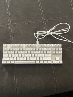 White RGB gaming key board